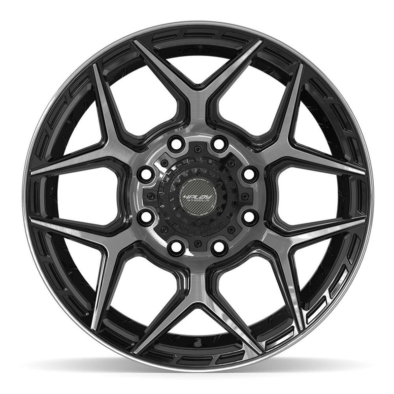 4PLAY 4P06 20x9 8x170 0et Gloss Black Brushed with Tinted Clear Wheel - View 2