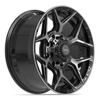4PLAY 4P06 20x9 8x170 0et Gloss Black Brushed with Tinted Clear Wheel - View 3