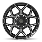 4PLAY 4P06 20x9 8x180 0et Gloss Black Brushed with Tinted Clear Wheel - View 2