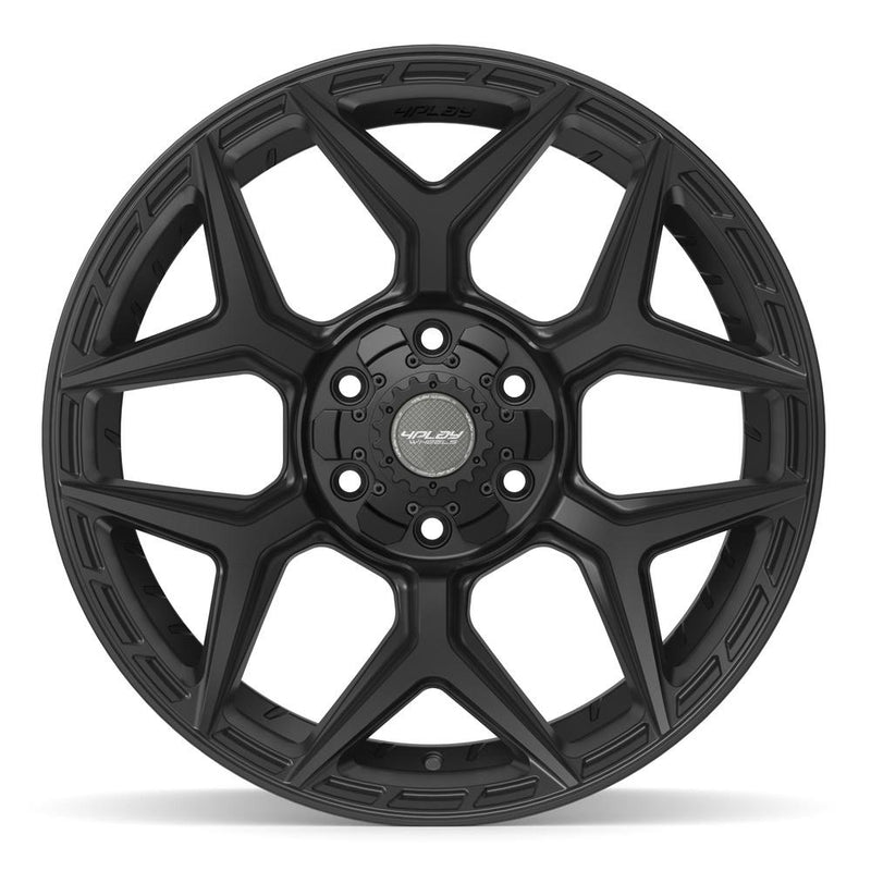 4PLAY 4P06 20x10 6x135 + 6x139.7 -18et Satin Black Wheel - View 2