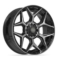 4PLAY 4P06 22x9 6x135 + 6x139.7 12et Gloss Black Brushed with Tinted Clear Wheel