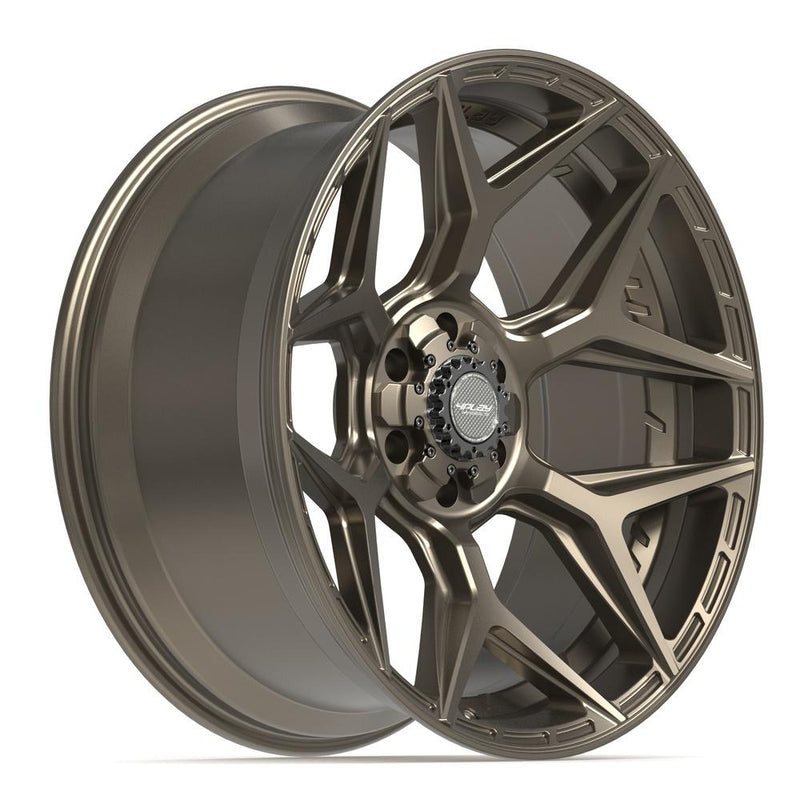 4PLAY 4P06 22x10 6x135 + 6x139.7 -18et Satin Bronze Wheel - View 3