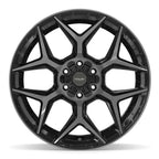 4PLAY 4P06 22x12 6x135 + 6x139.7 -44et Gloss Black Brushed with Tinted Clear Wheel - View 2