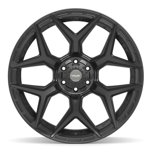 4PLAY 4P06 24x12 6x135 + 6x139.7 -44et Satin Black Wheel - View 2