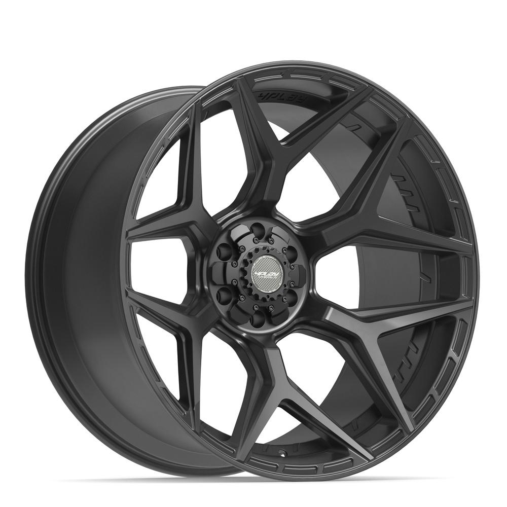 4PLAY 4P06 24x12 6x135 + 6x139.7 -44et Satin Black Wheel
