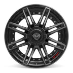 4PLAY 4P08 20x10 6x135 + 6x139.7 -18et Gloss Black Brushed with Tinted Clear Wheel - View 2