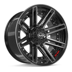 4PLAY 4P08 20x10 6x135 + 6x139.7 -18et Gloss Black Brushed with Tinted Clear Wheel