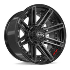 4PLAY 4P08 20x10 8x170 -24et Gloss Black Brushed with Tinted Clear Wheel