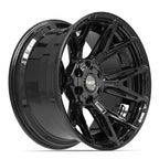 4PLAY 4P40 20x10 6x135 + 6x139.7 -18et Gloss Black Wheel - View 3