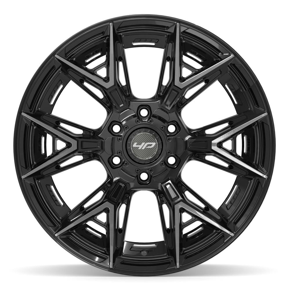 4PLAY 4P40 20x10 6x135 + 6x139.7 -18et Gloss Black Brushed with Tinted Clear Wheel - View 2