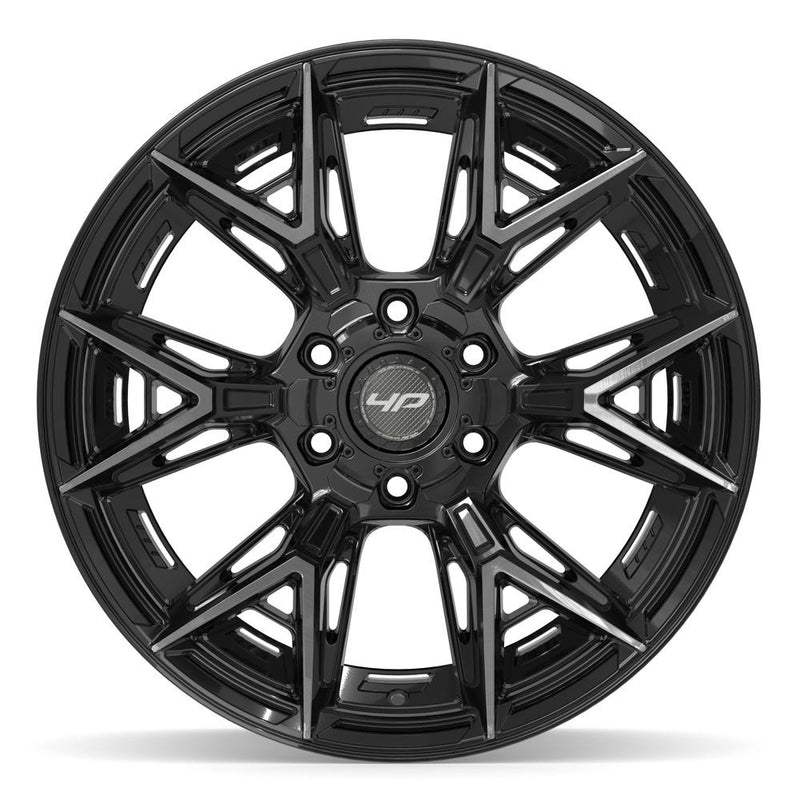 4PLAY 4P40 20x10 6x135 + 6x139.7 -18et Gloss Black Brushed with Tinted Clear Wheel - View 2