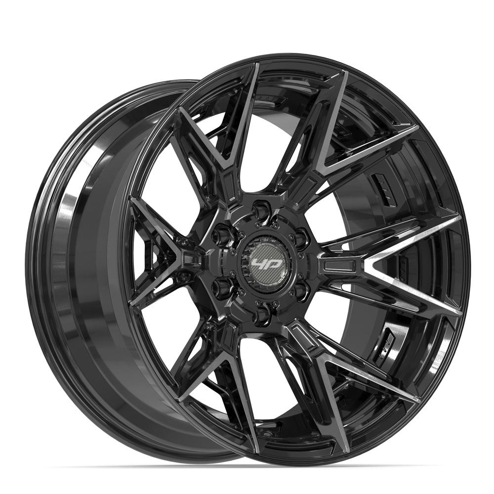 4PLAY 4P40 20x10 6x135 + 6x139.7 -18et Gloss Black Brushed with Tinted Clear Wheel