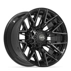 4PLAY 4P40 20x10 8x170 -18et Gloss Black Brushed with Tinted Clear Wheel