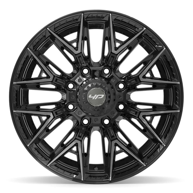 4PLAY 4P40 20x10 8x165.1 -18et Gloss Black Brushed with Tinted Clear Wheel - View 2