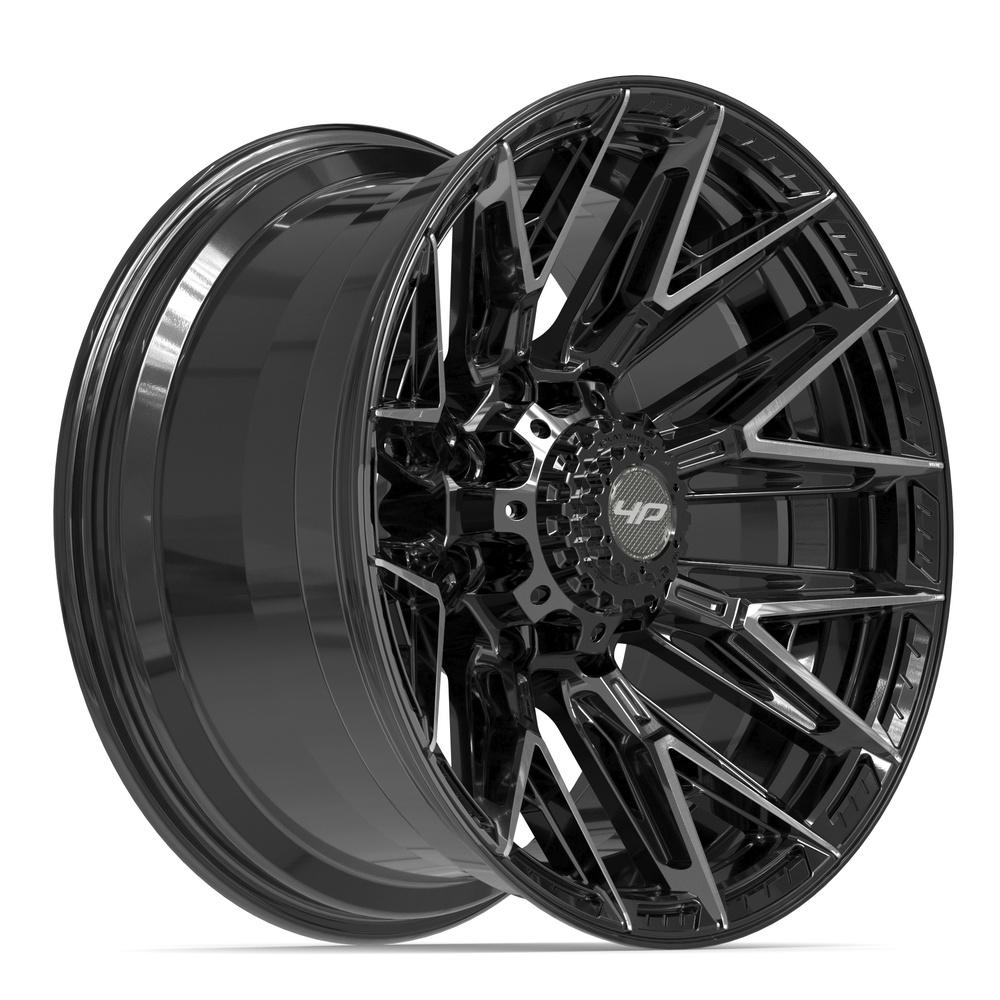 4PLAY 4P40 20x10 8x165.1 -18et Gloss Black Brushed with Tinted Clear Wheel - View 3