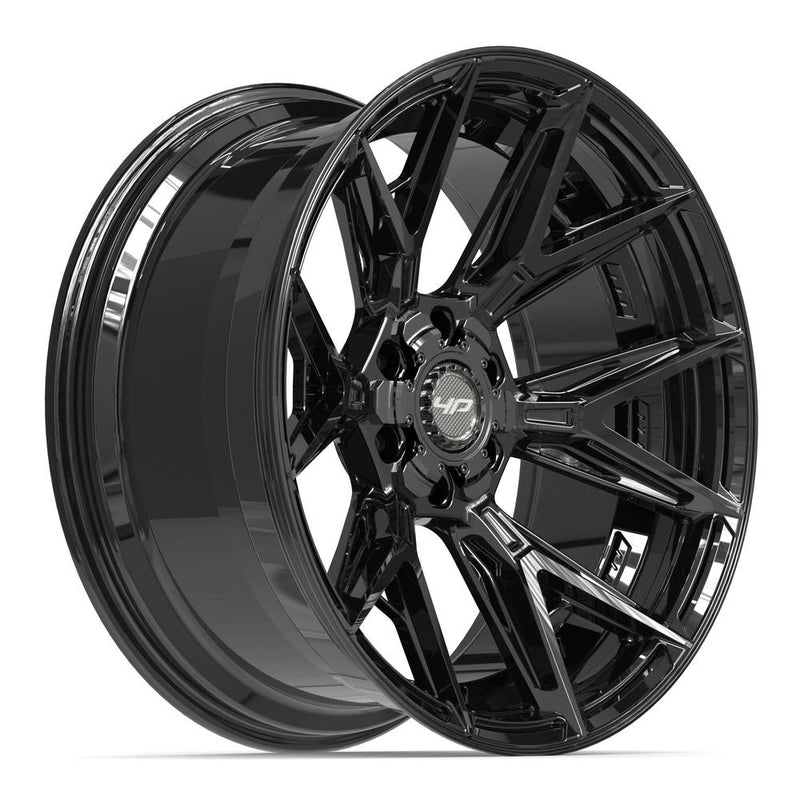 4PLAY 4P40 22x10 6x135 + 6x139.7 -18et Gloss Black Wheel - View 3