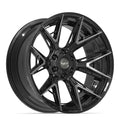 4PLAY 4P40 22x10 6x135 + 6x139.7 -18et Gloss Black Brushed with Tinted Clear Wheel