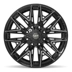 4PLAY 4P40 22x10 8x170 -18et Gloss Black Brushed with Tinted Clear Wheel - View 2