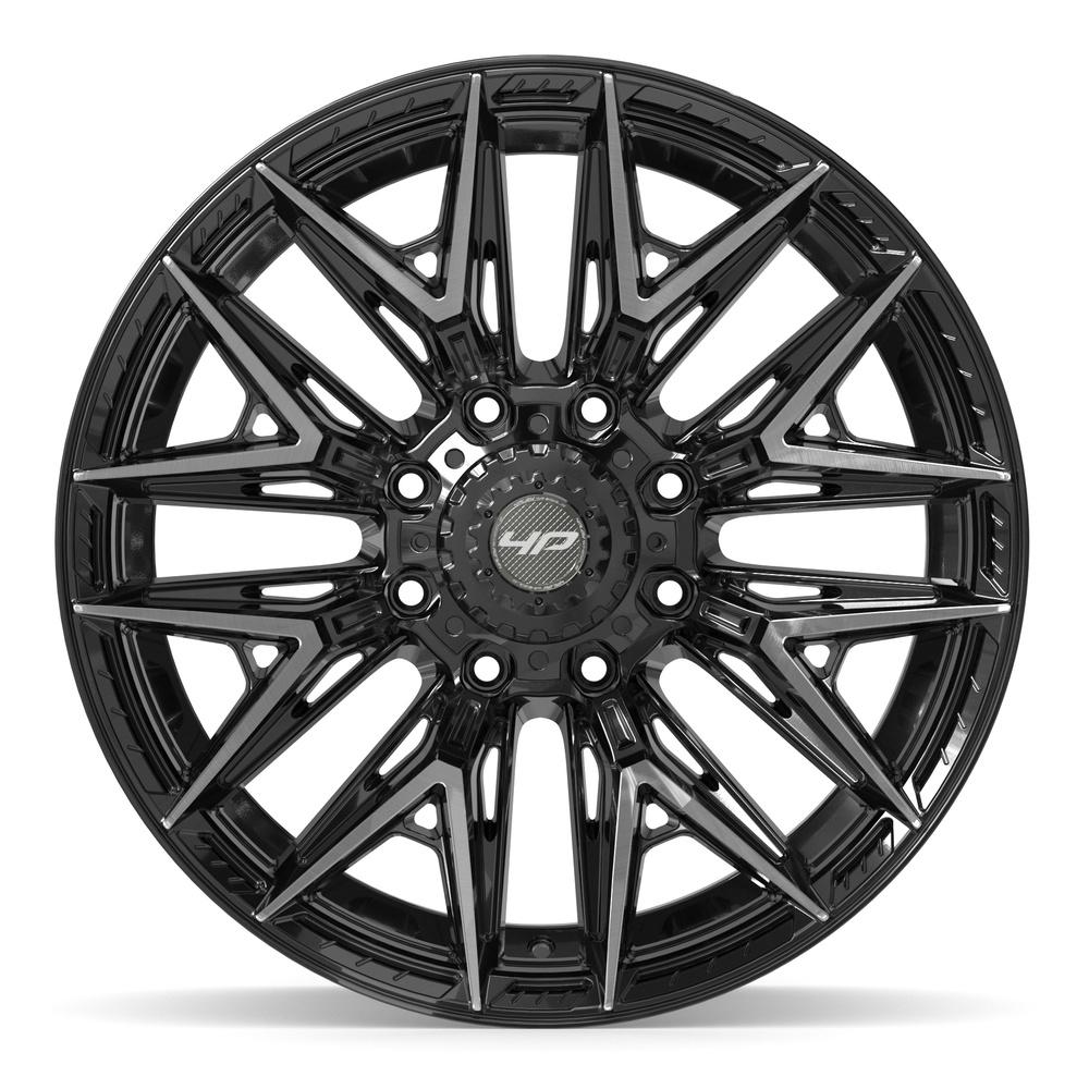 4PLAY 4P40 22x10 8x170 -18et Gloss Black Brushed with Tinted Clear Wheel - View 2