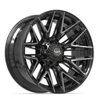 4PLAY 4P40 22x10 8x170 -18et Gloss Black Brushed with Tinted Clear Wheel