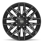 4PLAY 4P40 22x10 8x180 -18et Gloss Black Brushed with Tinted Clear Wheel - View 2