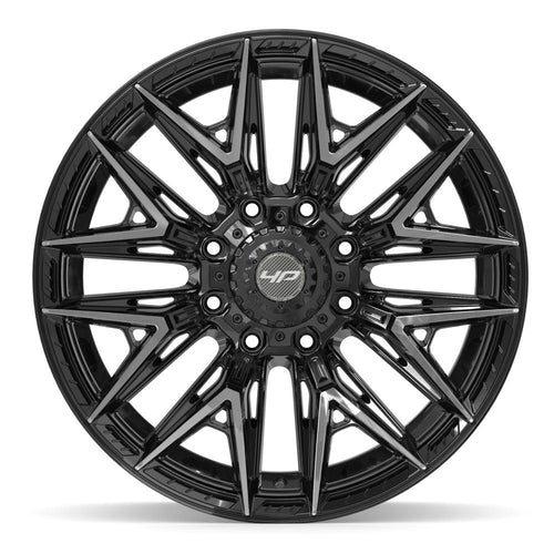 4PLAY 4P40 22x10 8x180 -18et Gloss Black Brushed with Tinted Clear Wheel - View 2