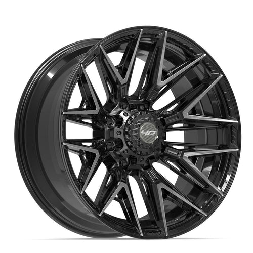 4PLAY 4P40 22x10 8x165.1 -18et Gloss Black Brushed with Tinted Clear Wheel