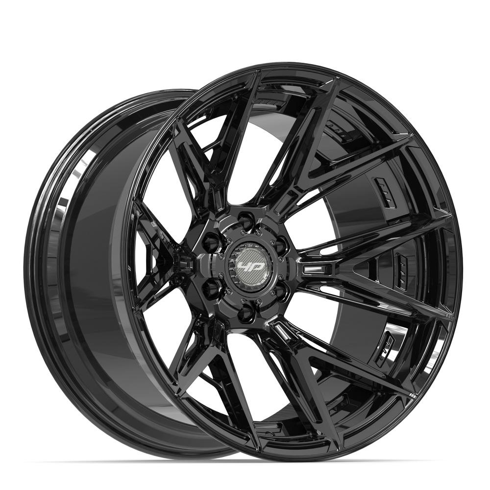 4PLAY 4P40 22x12 6x135 + 6x139.7 -44et Gloss Black Wheel