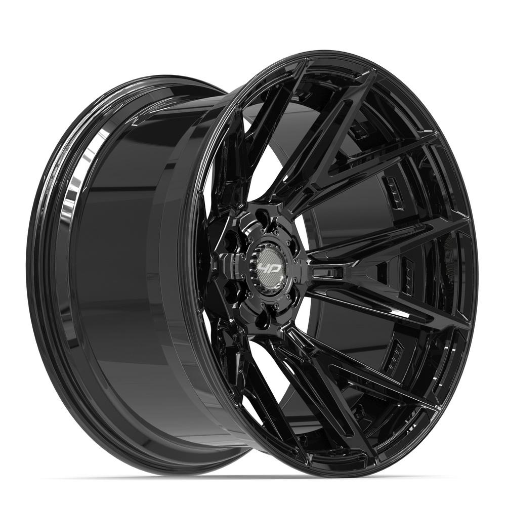 4PLAY 4P40 22x12 6x135 + 6x139.7 -44et Gloss Black Wheel - View 3