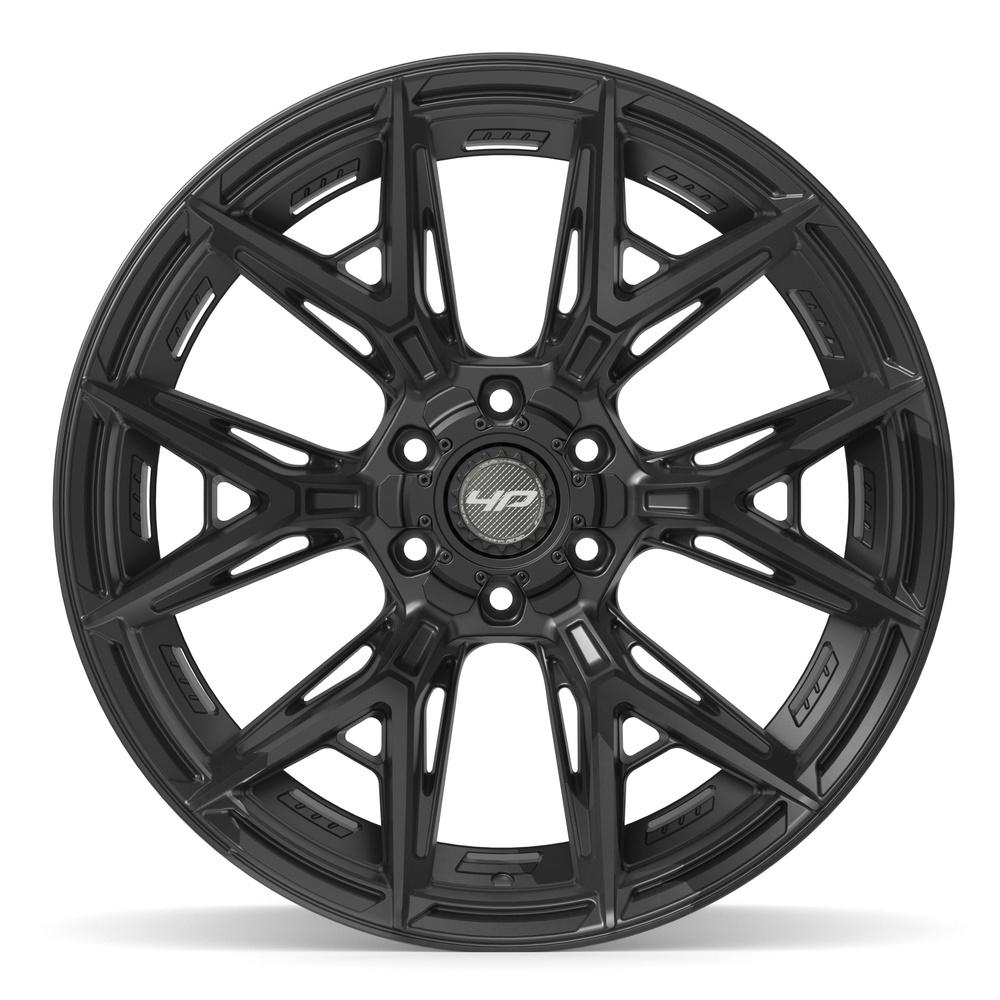 4PLAY 4P40 22x12 6x135 + 6x139.7 -44et Satin Black Wheel - View 2