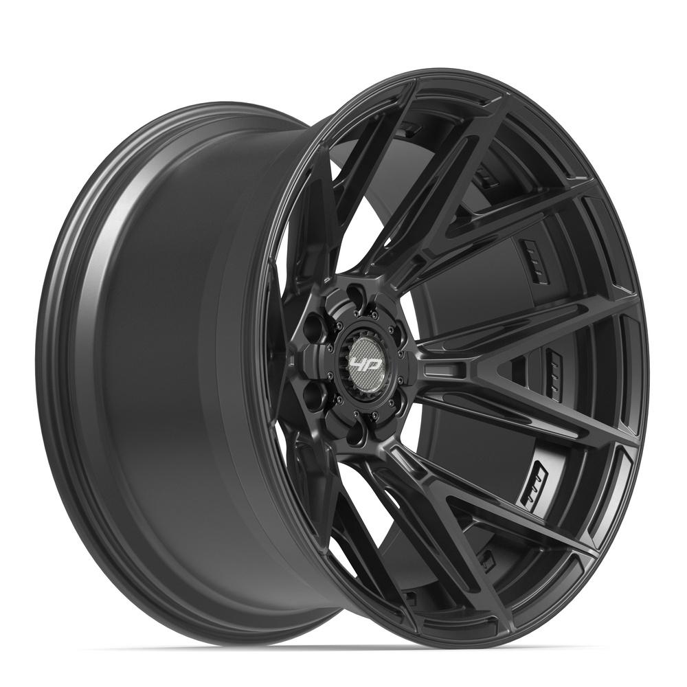 4PLAY 4P40 22x12 6x135 + 6x139.7 -44et Satin Black Wheel - View 3
