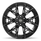4PLAY 4P40 22x12 6x135 + 6x139.7 -44et Gloss Black Brushed with Tinted Clear Wheel - View 2