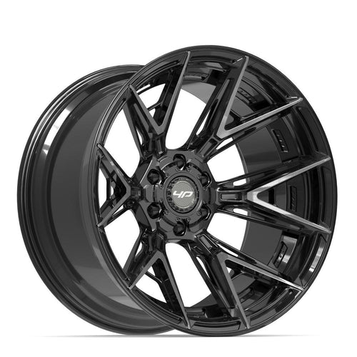 4PLAY 4P40 22x12 6x135 + 6x139.7 -44et Gloss Black Brushed with Tinted Clear Wheel