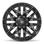 4PLAY 4P40 22x12 8x170 -44et Gloss Black Brushed with Tinted Clear Wheel - View 2