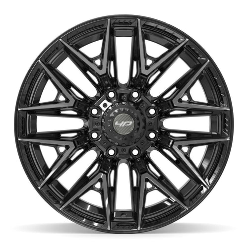 4PLAY 4P40 22x12 8x180 -44et Gloss Black Brushed with Tinted Clear Wheel - View 2