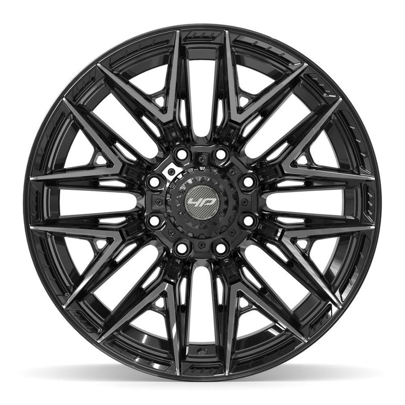 4PLAY 4P40 22x12 8x180 -44et Gloss Black Brushed with Tinted Clear Wheel - View 2
