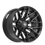 4PLAY 4P40 22x12 8x180 -44et Gloss Black Brushed with Tinted Clear Wheel