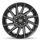 4PLAY 4P42 20x10 6x135 + 6x139.7 -18et Gloss Black Brushed with Tinted Clear Wheel - View 2