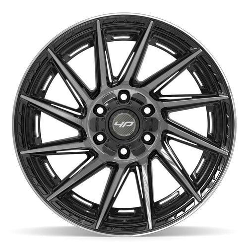 4PLAY 4P42 20x10 6x135 + 6x139.7 -18et Gloss Black Brushed with Tinted Clear Wheel - View 2