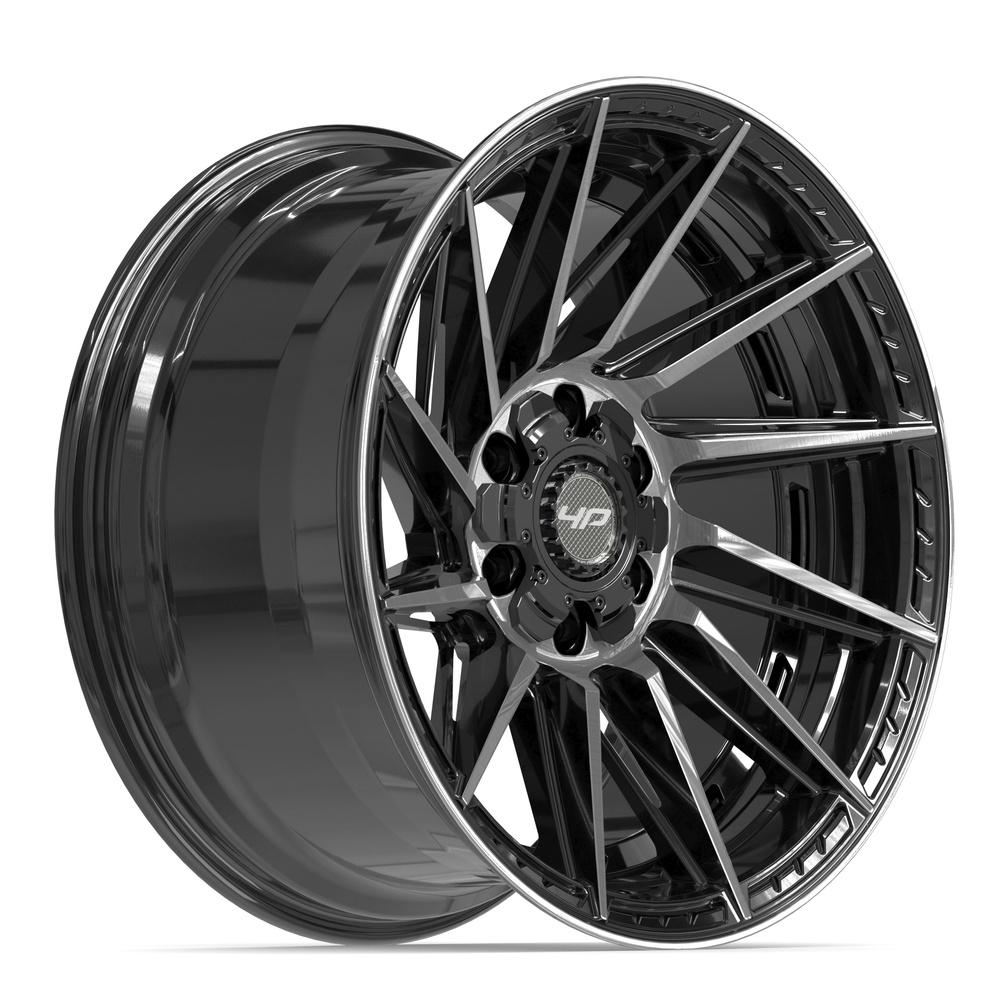 4PLAY 4P42 20x10 6x135 + 6x139.7 -18et Gloss Black Brushed with Tinted Clear Wheel - View 3