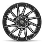 4PLAY 4P42 22x10 6x135 + 6x139.7 -18et Gloss Black Brushed with Tinted Clear Wheel - View 2