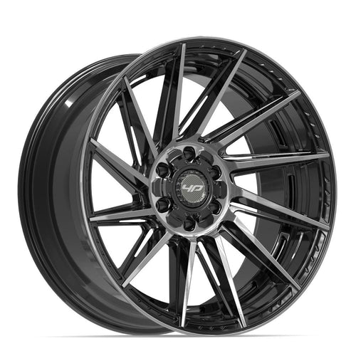 4PLAY 4P42 22x10 6x135 + 6x139.7 -18et Gloss Black Brushed with Tinted Clear Wheel