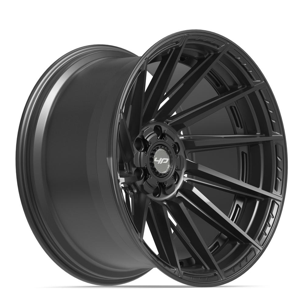 4PLAY 4P42 22x12 6x135 + 6x139.7 -44et Satin Black Wheel - View 3