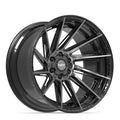 4PLAY 4P42 22x12 6x135 + 6x139.7 -44et Gloss Black Brushed with Tinted Clear Wheel
