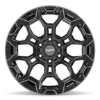 4PLAY 4P43 20x10 6x135 + 6x139.7 -18et Gloss Black Brushed with Tinted Clear Wheel - View 2