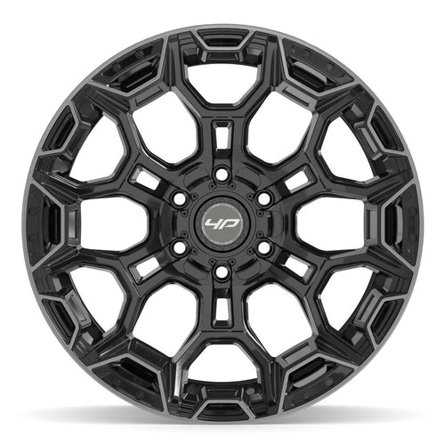 4PLAY 4P43 20x10 6x135 + 6x139.7 -18et Gloss Black Brushed with Tinted Clear Wheel - View 2