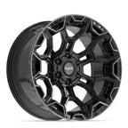 4PLAY 4P43 20x10 6x135 + 6x139.7 -18et Gloss Black Brushed with Tinted Clear Wheel