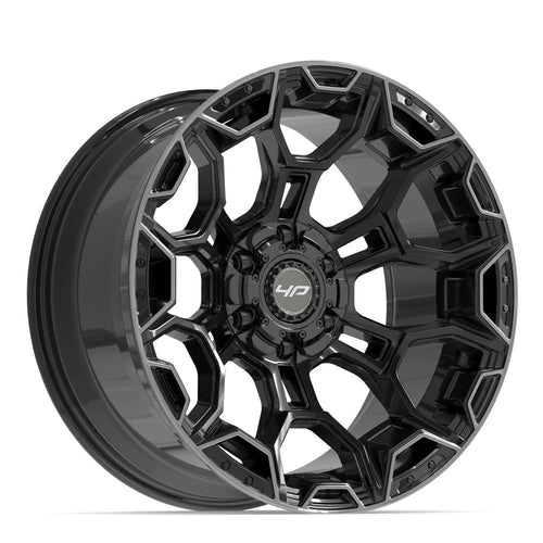 4PLAY 4P43 20x10 6x135 + 6x139.7 -18et Gloss Black Brushed with Tinted Clear Wheel