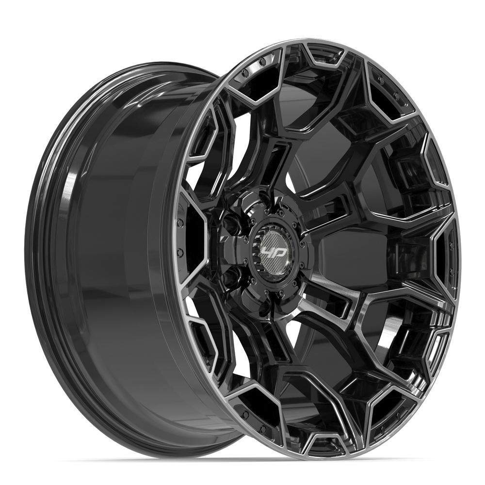 4PLAY 4P43 20x10 6x135 + 6x139.7 -18et Gloss Black Brushed with Tinted Clear Wheel - View 3