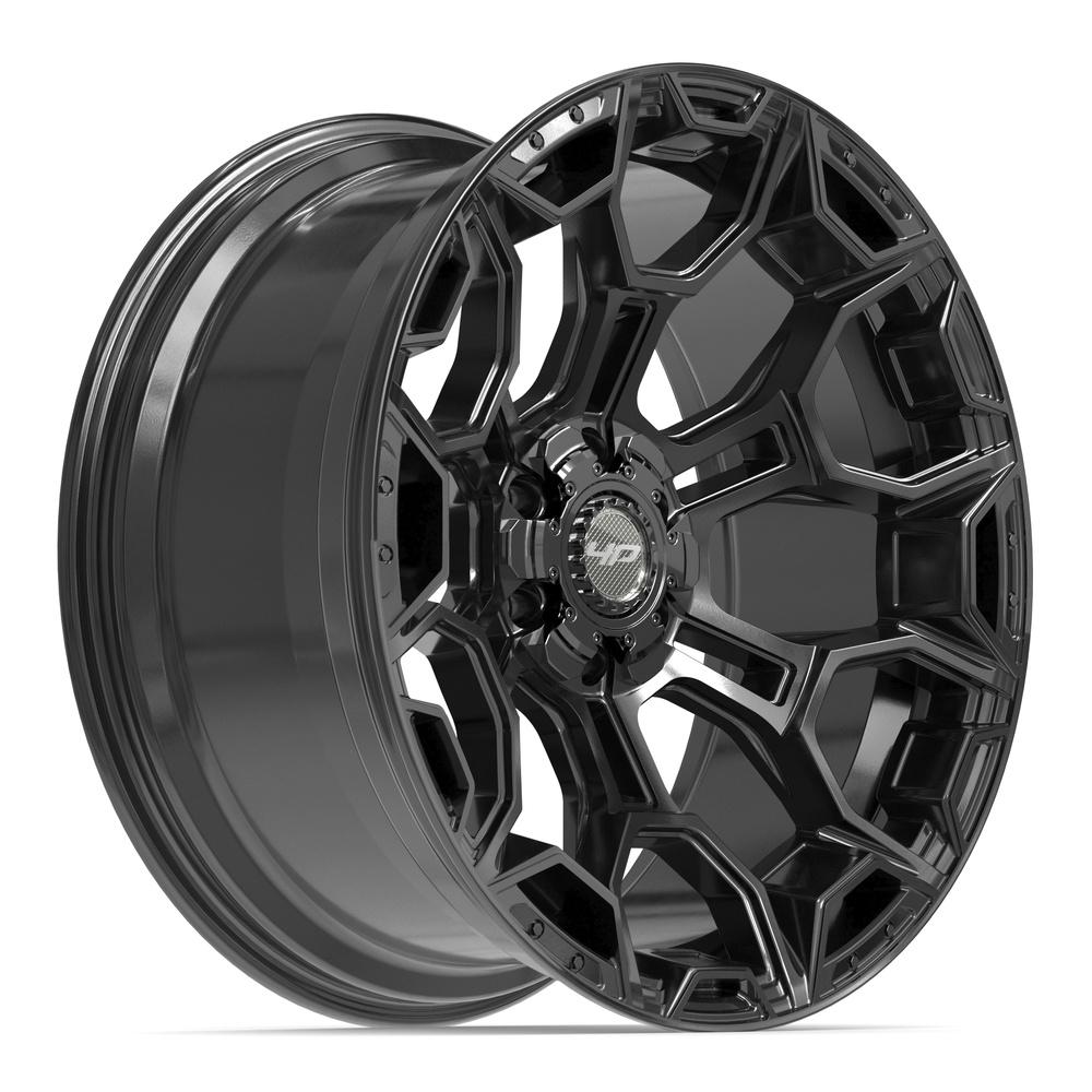 4PLAY 4P43 22x10 6x135 + 6x139.7 -18et Gloss Black Wheel - View 3